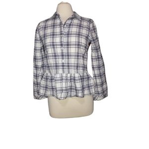 Buffalo David Bitton Sp Plaid Flannel Long Sleeve Button Front Shirt Wom…